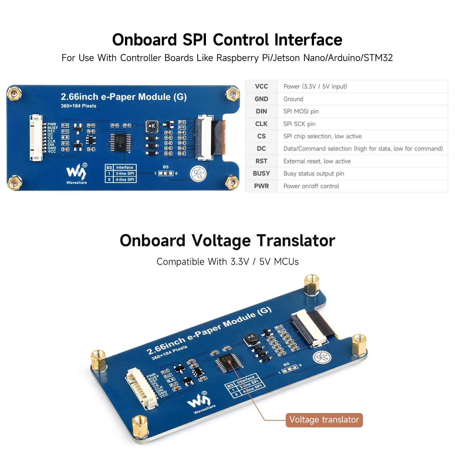 waveshare-2-66-zoll-e-paper-modul-g-360x184-4-farben-spi-3-3v-5v image 6