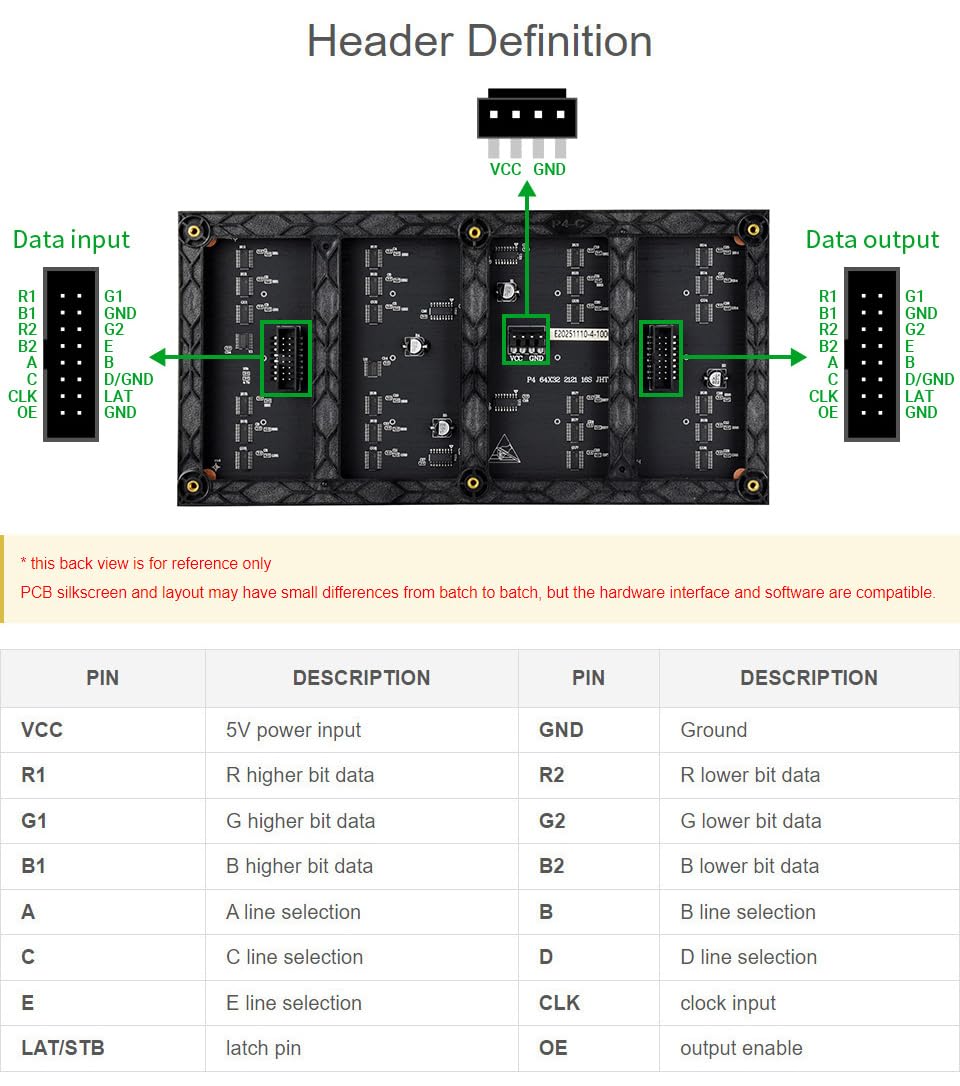 waveshare-rgb-full-color-led-matrix-panel-4-mm-pitch-64-32-pixel-2048-rgb-leds-f image 5
