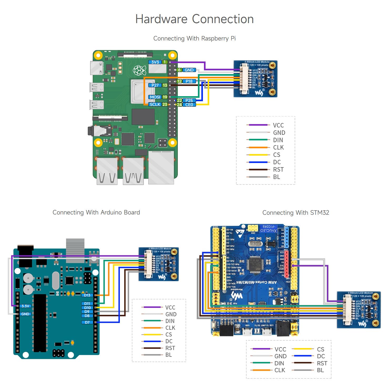waveshare-0-85-zoll-lcd-display-modul-ips-128x128-spi-65k-farben-f-r-raspberry-p image 5