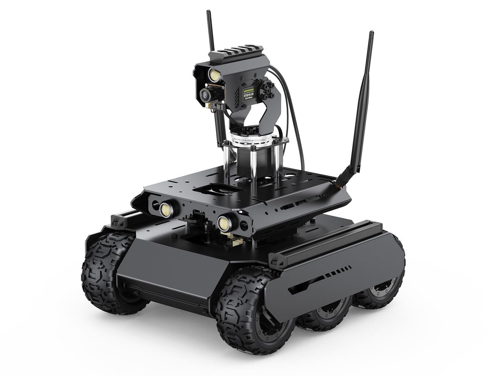 waveshare-ugv-rover-6wd-4wd-ki-roboter-mit-jetson-orin-nano-4gb-kit-360-pan-tilt image 1