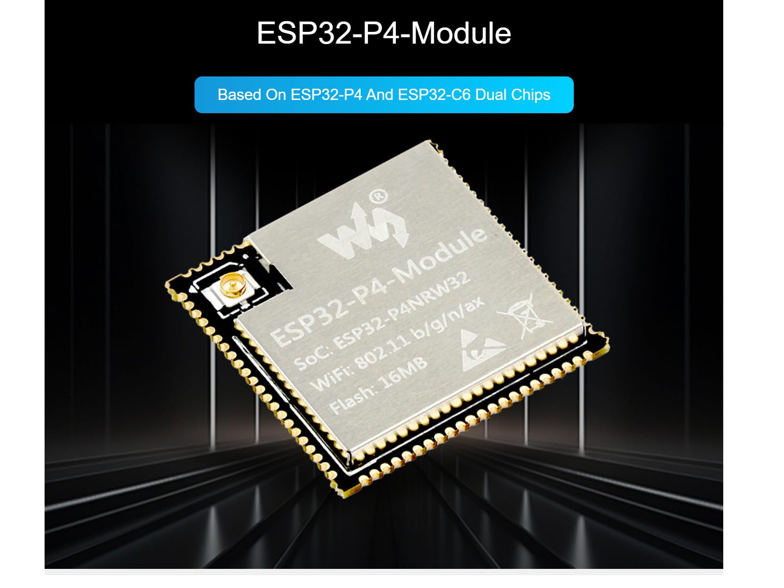 waveshare-esp32-p4-module-core-board-mit-esp32-c6-wi-fi-6-und-bluetooth-5-3 image 2