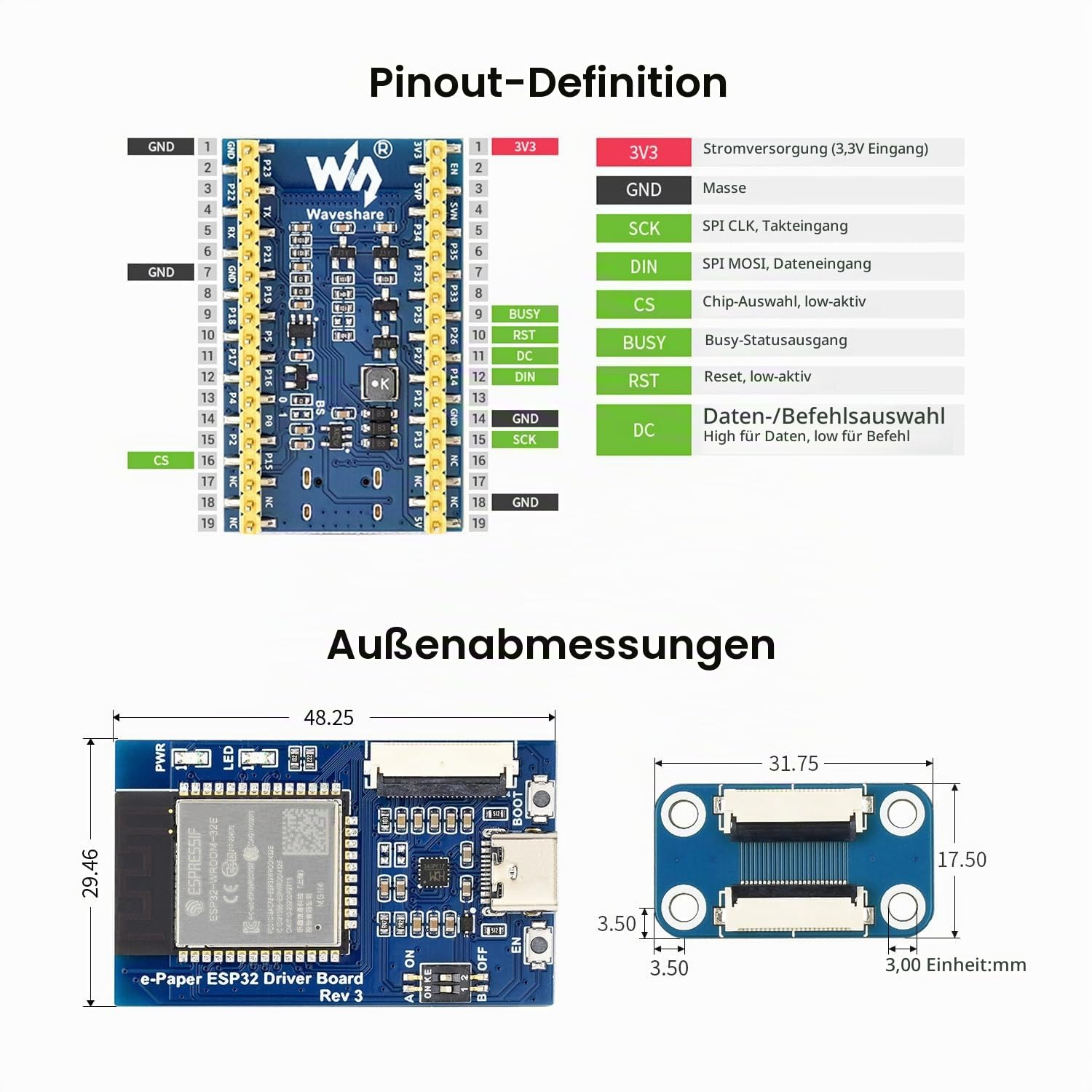 waveshare-universal-e-paper-driver-board-mit-esp32-wifi image 6
