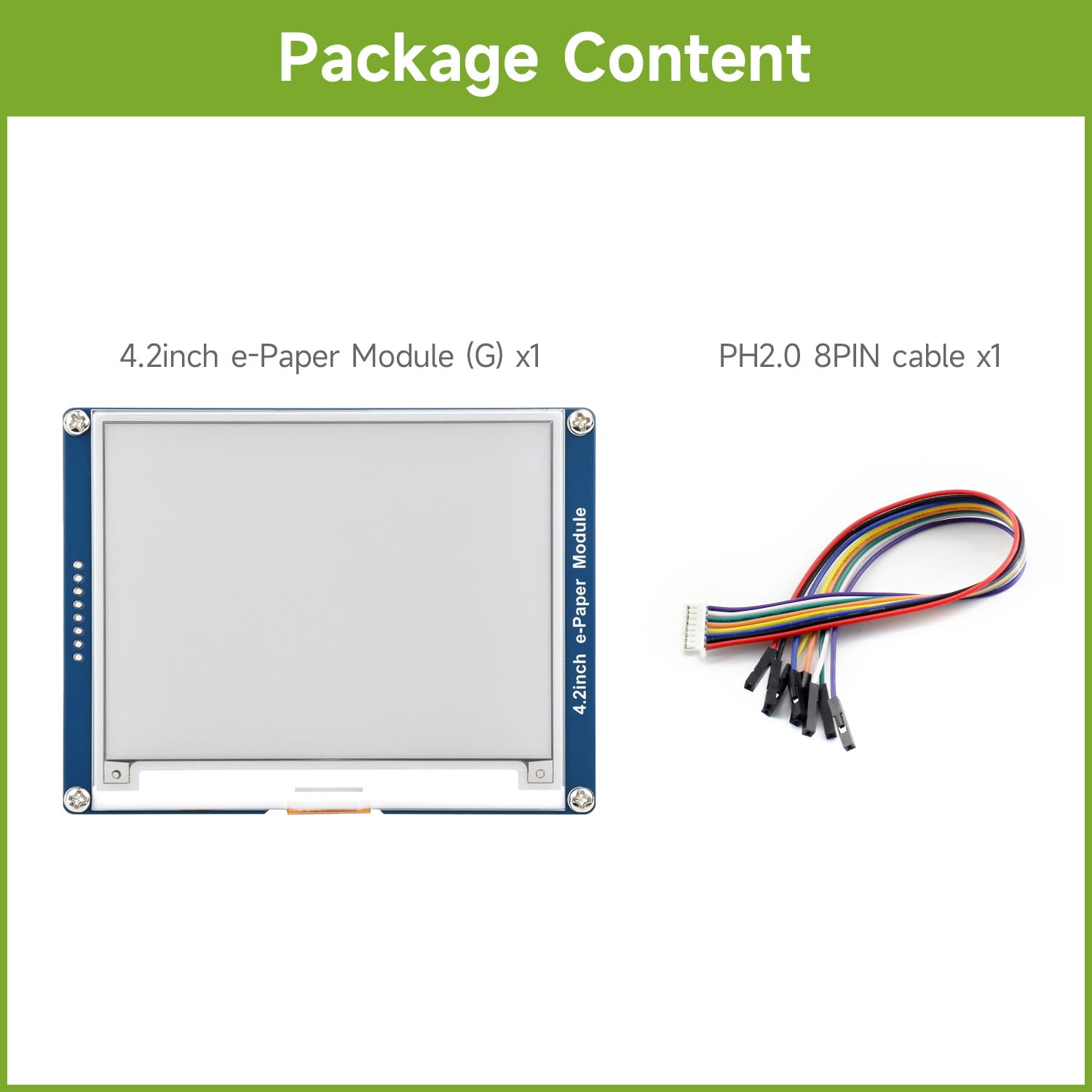waveshare-4-2-zoll-e-paper-modul-g-400x300-mit-treiberboard-spi image 2