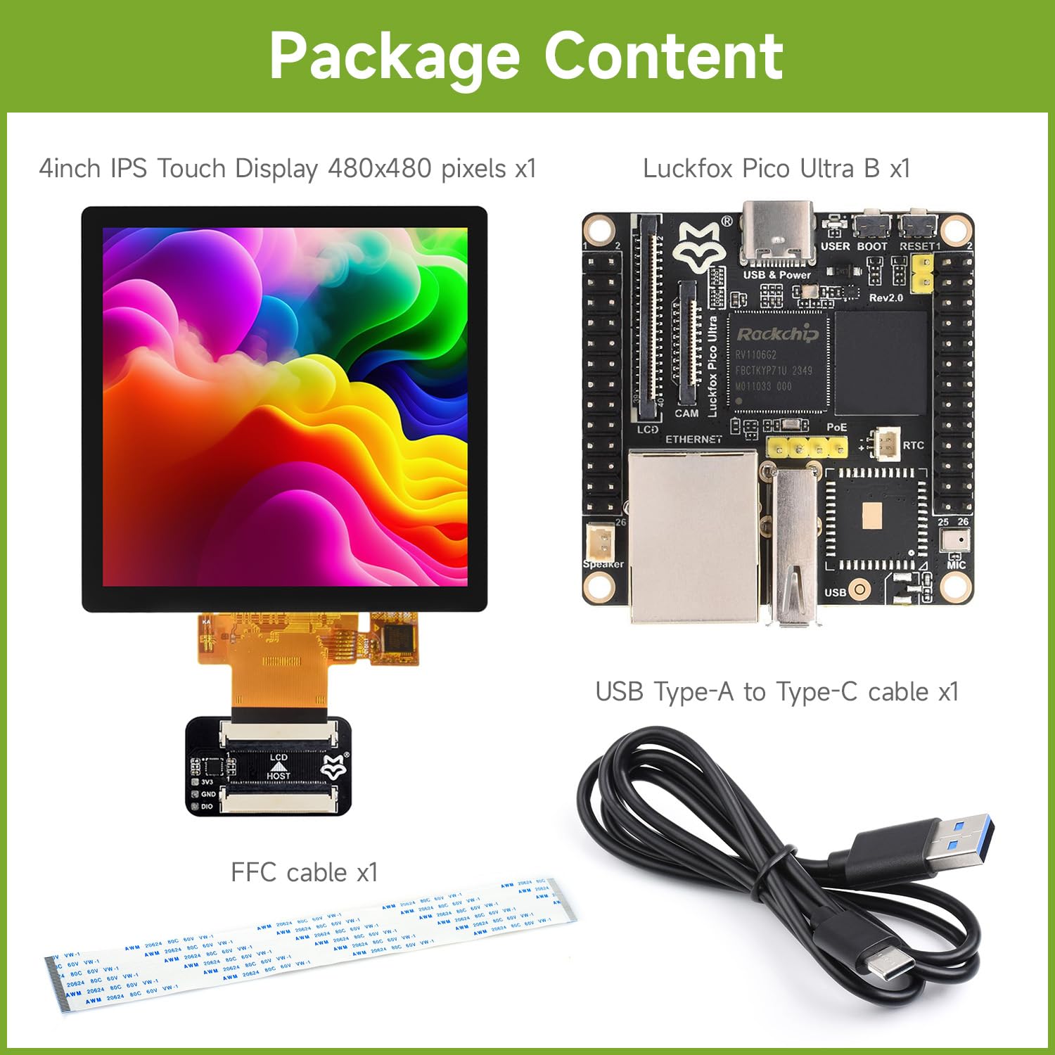 waveshare-luckfox-pico-ultra-rv1106-linux-board-ohne-wlan-inkl-4-zoll-touch-disp image 2