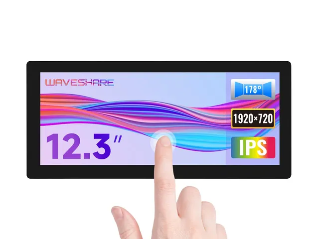 waveshare-12-3-zoll-kapazitiver-touchscreen-lcd-1920-720-hd-600-cd-m-hdmi-ips-ge image 1