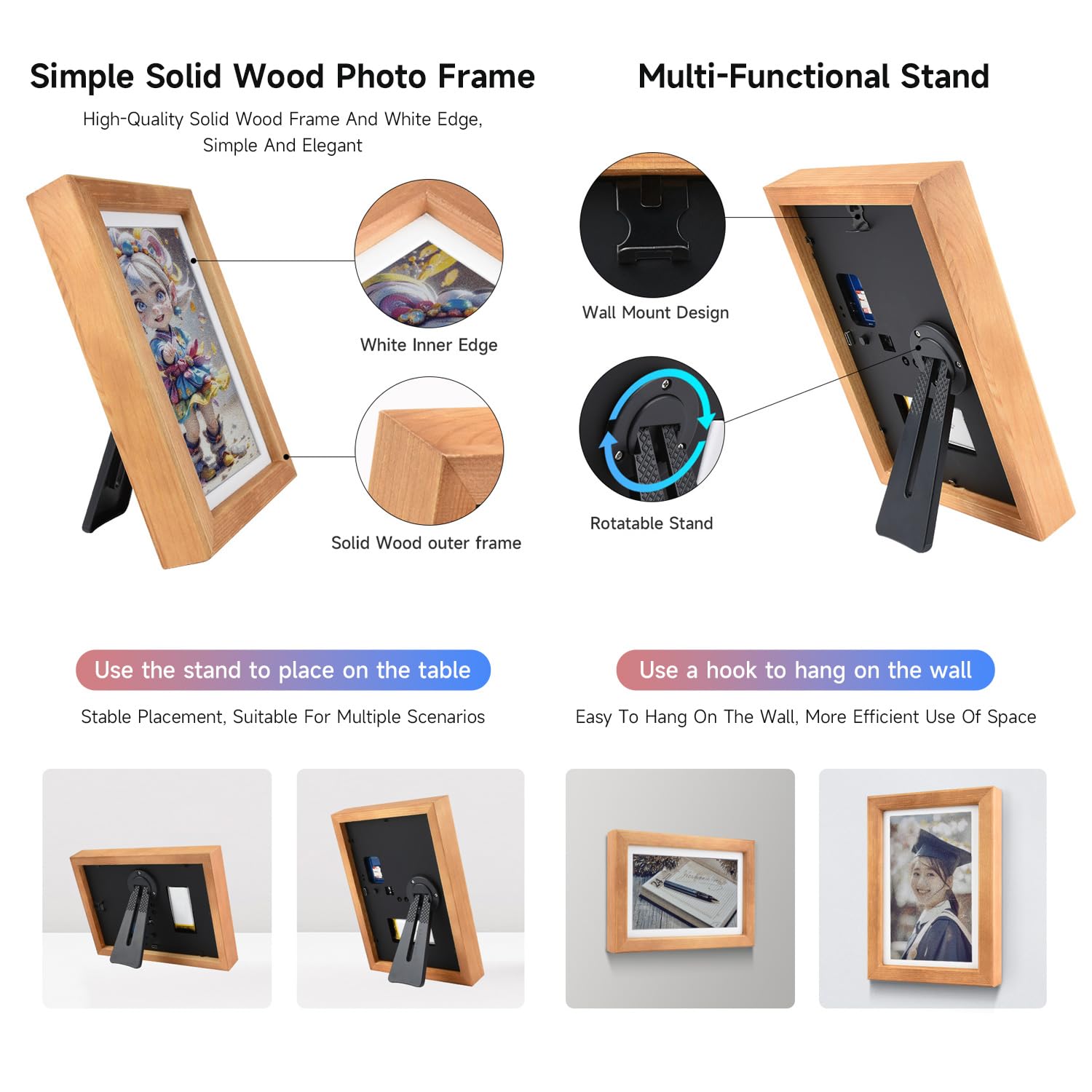 waveshare-7-3-zoll-e6-full-color-e-paper-mit-echtholz-bilderrahmen-800-x-480 image 4