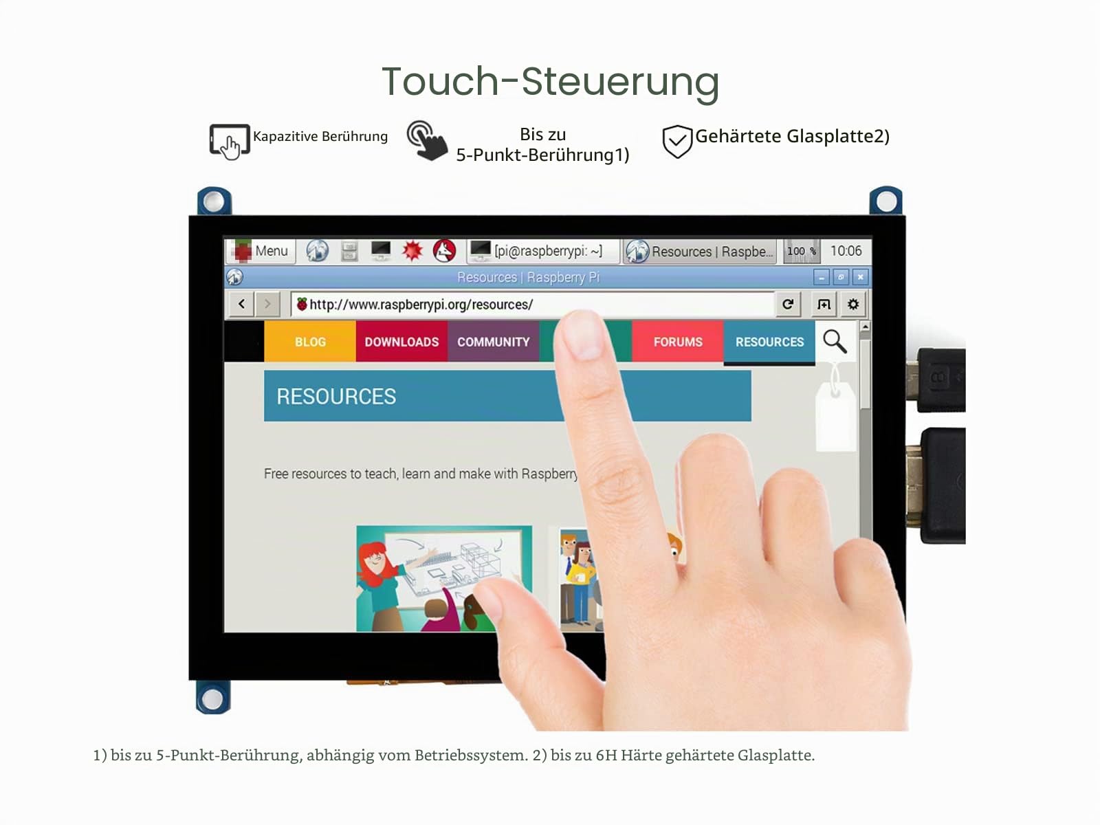 waveshare-5-zoll-capacitive-touch-lcd-h-slim-800x480-hdmi-5-punkt-touch image 5