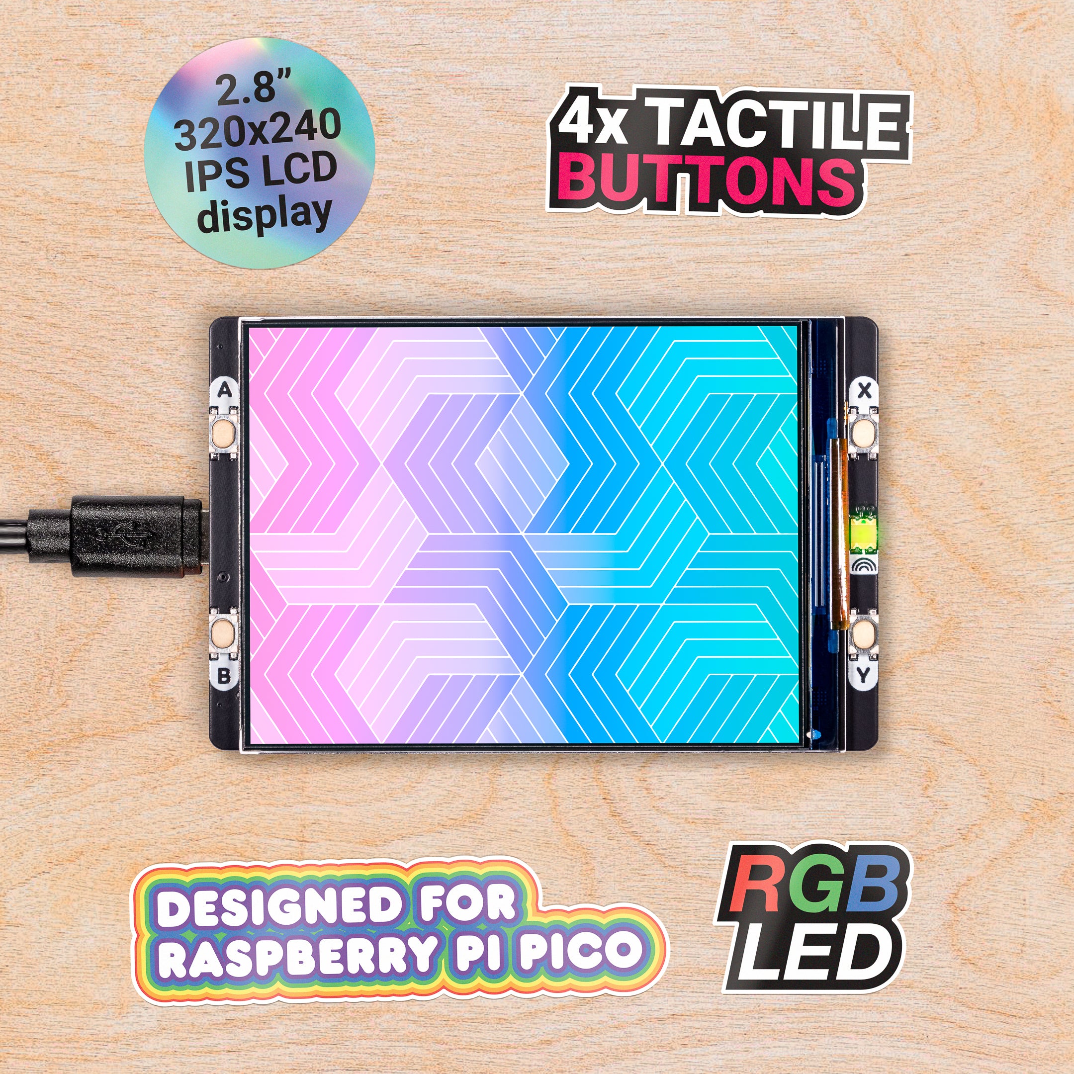 pimoroni-pico-display-pack-2-8-ips-lcd-320x240-f-r-raspberry-pi-pico image 1