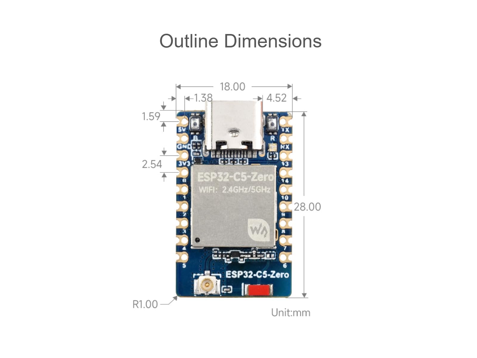 waveshare-esp32-c5-zero-mini-wi-fi-entwicklungsboard-ohne-header-dual-band-wi-fi image 7