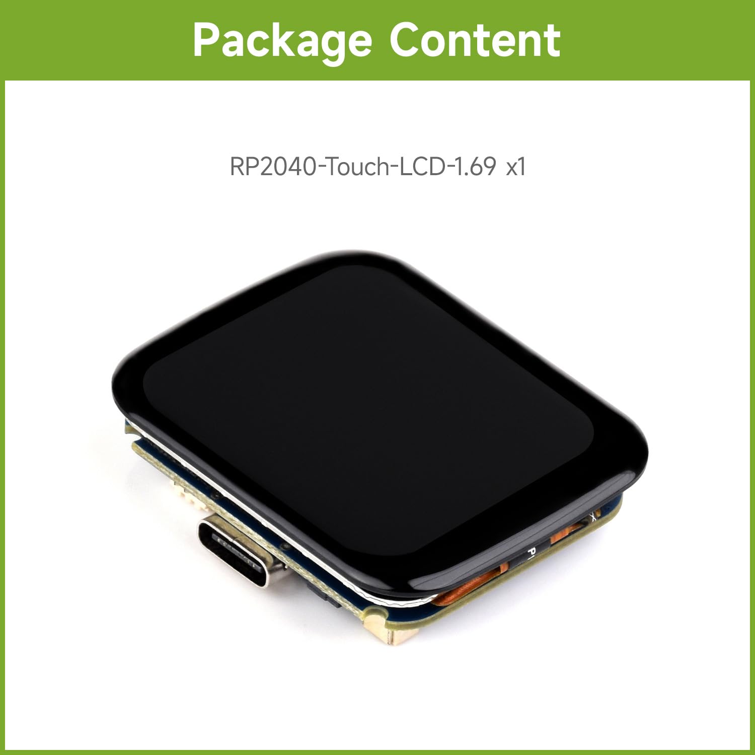waveshare-rp2040-entwicklungsboard-1-69-zoll-touch-lcd-240x280-mit-rtc-und-buzze image 2