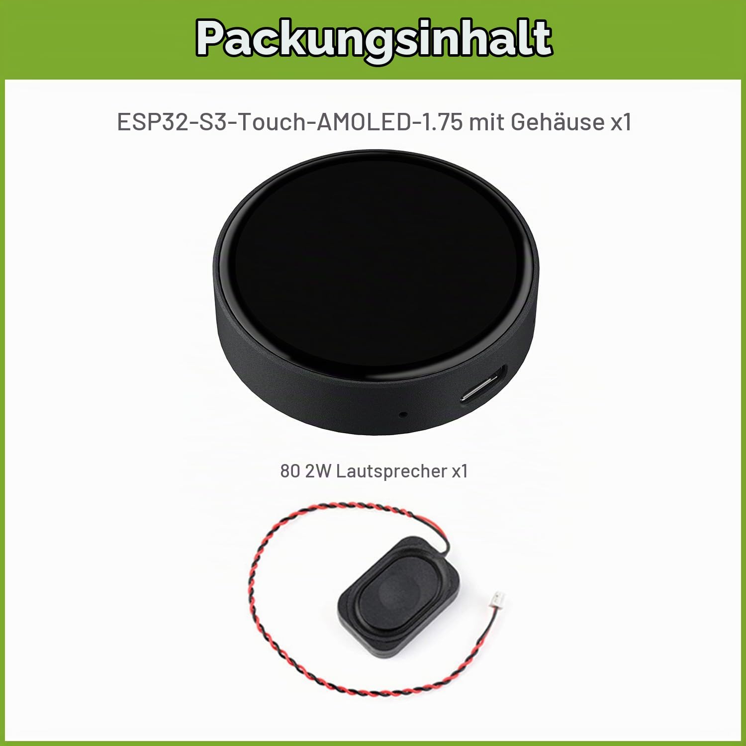 waveshare-esp32-s3-1-75-zoll-amoled-rund-touch-display-board-mit-geh-use-ohne-gp image 2