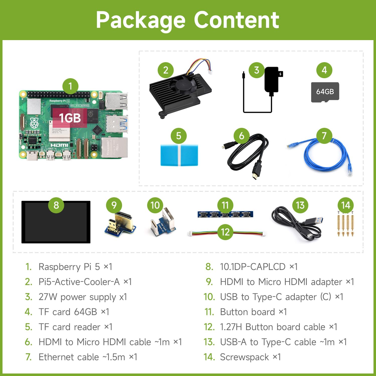 waveshare-rpi5-1gb-display-kit-a-bundle-raspberry-pi-5-1gb-10-1-zoll-hdmi-touch- image 2