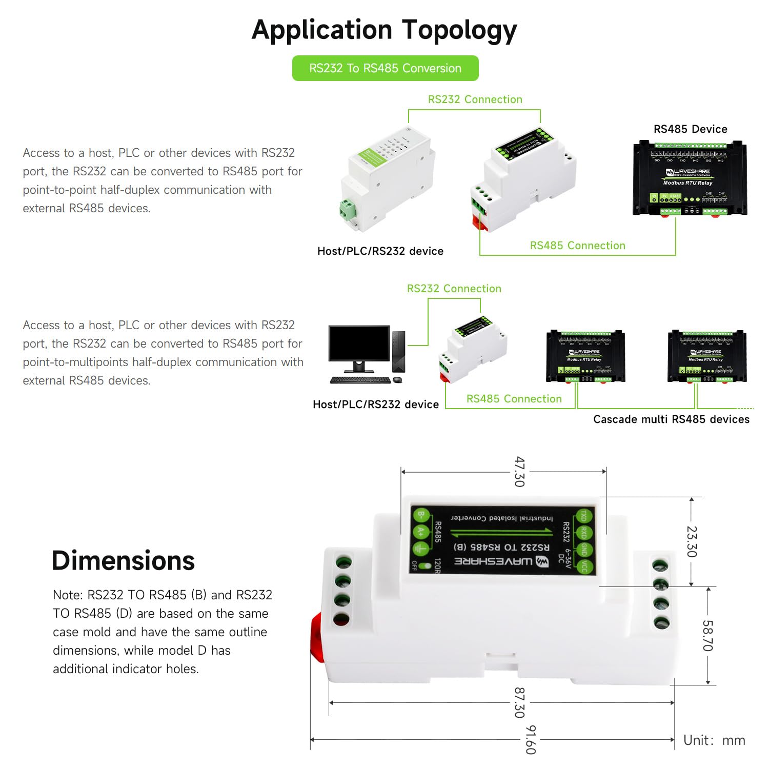 waveshare-rs232-zu-rs485-konverter-b-aktiv-isoliert-mit-hutschienen-geh-use image 8