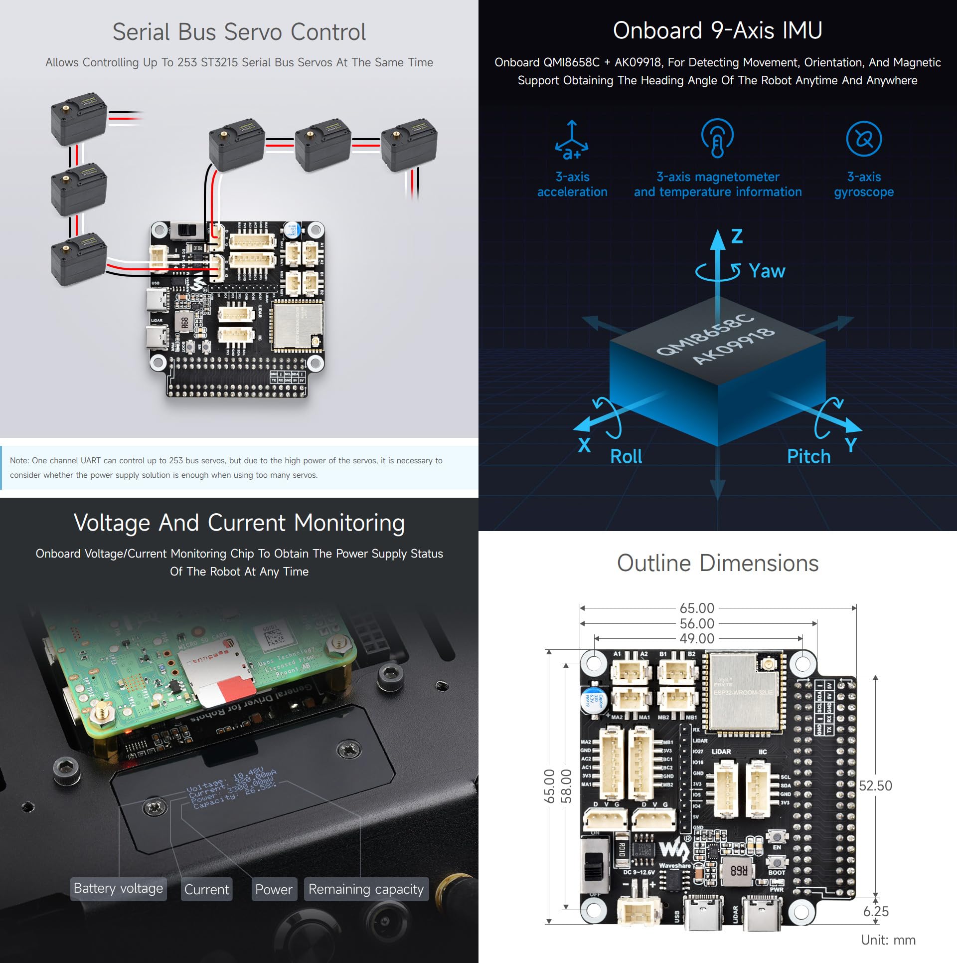 waveshare-general-driver-board-f-r-roboter-esp32-wroom-32-roboter-expansionsplat image 6