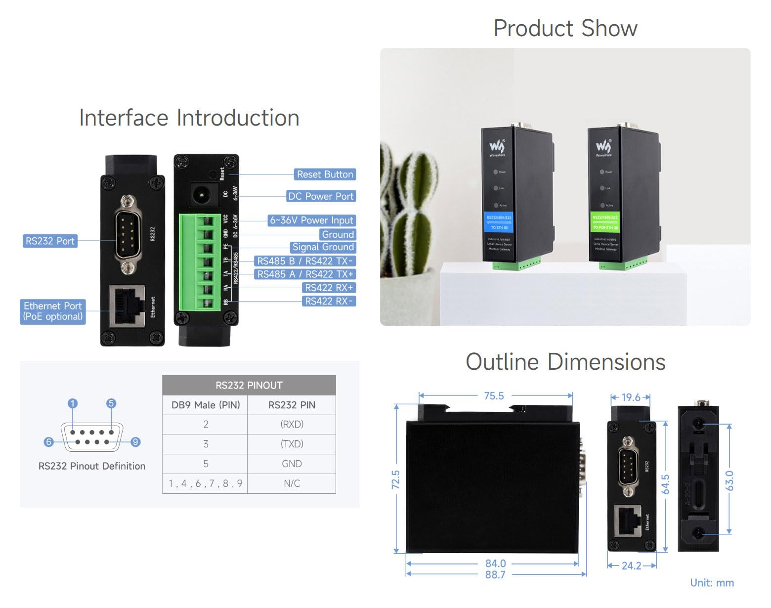 waveshare-hutschienen-serial-server-rs232-485-422-zu-ethernet-modbus-mqtt image 8