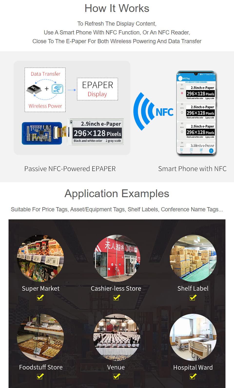 waveshare-2-9-zoll-passives-nfc-e-paper-display-ohne-batterie-kabellos image 3