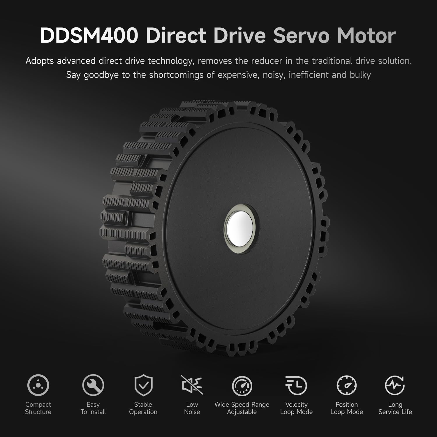 waveshare-ddsm400-direct-drive-servo-motor-hub-motor image 3
