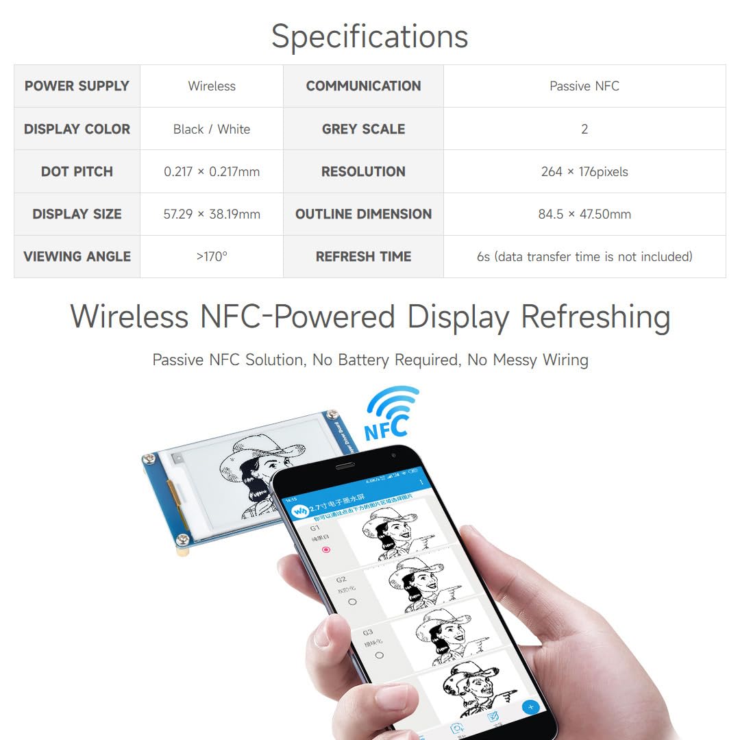 waveshare-2-st-ck-2-7-zoll-passiv-nfc-e-paper-modul-schwarz-wei image 4