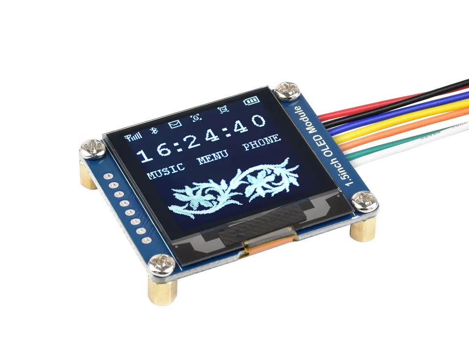 waveshare-1-5-zoll-oled-displaymodul-128x128-spi-i2c-wei image 1
